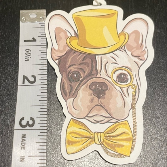 French Bulldog car air freshener hanging car freshener cologne scent - Picture 4 of 5